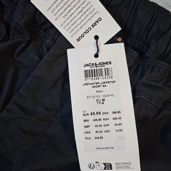 Jack & Jones Men's Navy Cargo Shorts - Size M / 32" - Picture 6 of 11